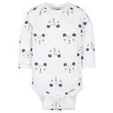6-Pack Baby Girls Bear Long Sleeve Onesies® Bodysuits-Gerber Childrenswear Wholesale