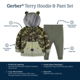 2-Piece Baby & Toddler Boys Deer Hoodie & Active Pant Set-Gerber Childrenswear Wholesale