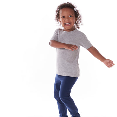 5-Pack Heather Grey Premium Short Sleeve Tees-Gerber Childrenswear Wholesale