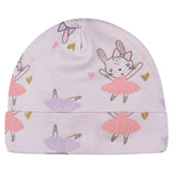 4-Pack Baby Girls Bunny Ballerina Caps-Gerber Childrenswear Wholesale