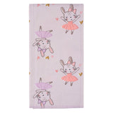 4-Pack Baby Girls Bunny Ballerina Flannel Burp Cloths-Gerber Childrenswear Wholesale