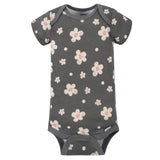 8-Pack Baby Girls Leopard Short Sleeve Onesies® Bodysuits-Gerber Childrenswear Wholesale