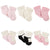 6-Pack Baby Girls Pink Ballerina Wiggle-Proof™ Terry Bootie Socks-Gerber Childrenswear Wholesale