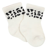 6-Pack Baby Girls Leopard Wiggle-Proof™ Jersey Crew Socks-Gerber Childrenswear Wholesale