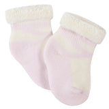6-Pack Baby Girls Princess Wiggle-Proof™ Terry Bootie Socks-Gerber Childrenswear Wholesale