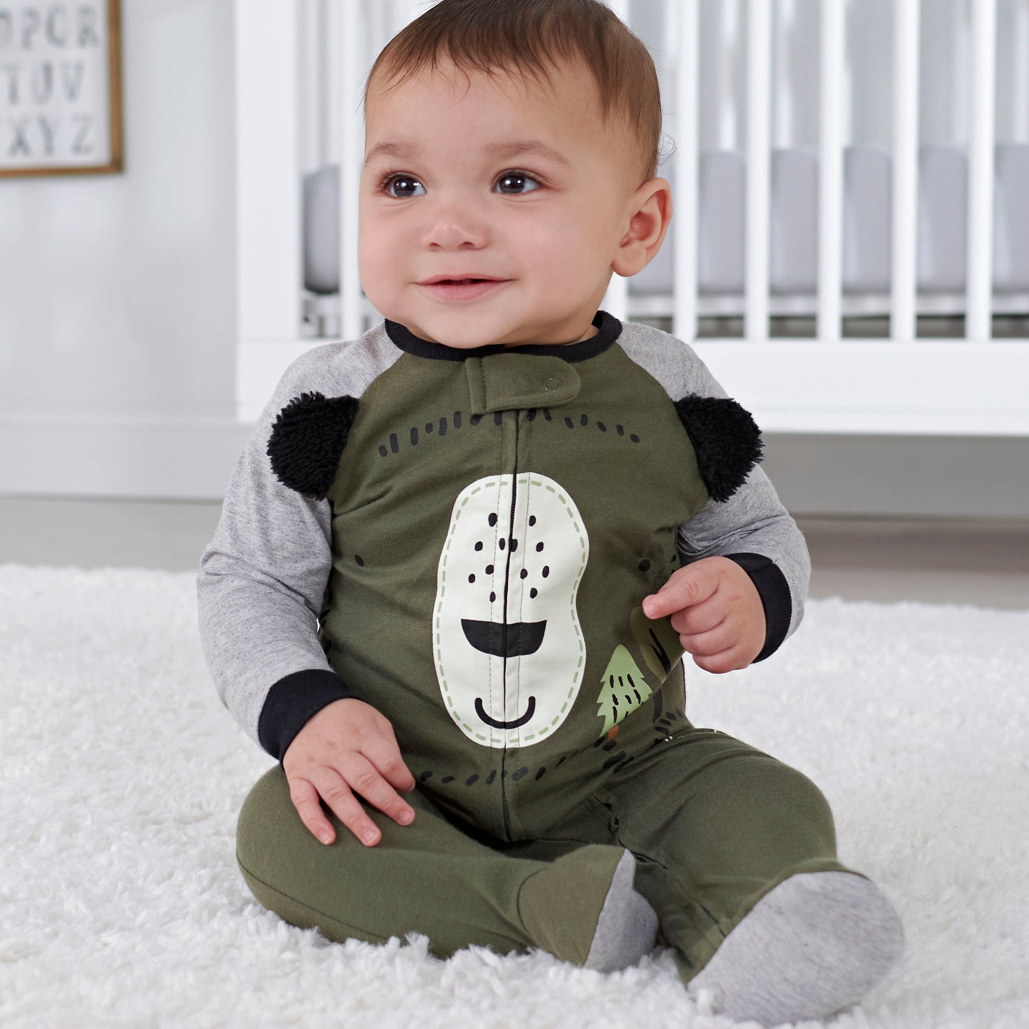 4-Pack Baby Boys Bear Sleep 'N Plays-Gerber Childrenswear Wholesale