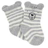 6-Pack Baby Boys Bear Wiggle-Proof™ Jersey Crew Socks-Gerber Childrenswear Wholesale