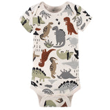 4-Pack Baby Boys Dino Short Sleeve Onesies® Bodysuits-Gerber Childrenswear Wholesale