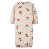 2-Pack Baby Boys Fox Gowns-Gerber Childrenswear Wholesale