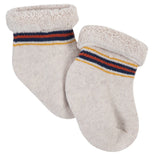 6-Pack Baby Boys Fox Wiggle-Proof™ Terry Bootie Socks-Gerber Childrenswear Wholesale
