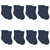 8-Pack Baby & Toddler Navy Wiggle-Proof™ Jersey Crew Socks-Gerber Childrenswear Wholesale