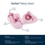 Baby Girls Pink Slipper Shoes-Gerber Childrenswear Wholesale