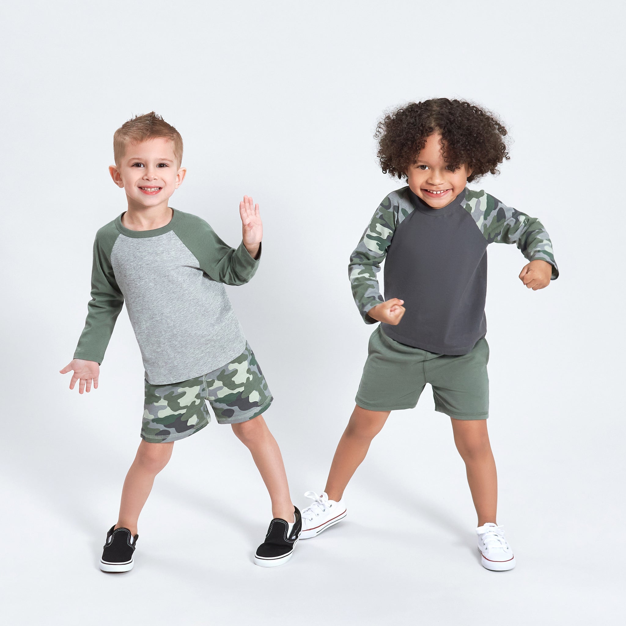 3-Pack Baby & Toddler Boys Color Me Camo Pull-On Knit Shorts-Gerber Childrenswear Wholesale