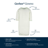 4-Pack Baby Neutral Sheep Gowns-Gerber Childrenswear Wholesale