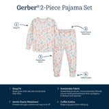 2-Piece Infant & Toddler Alphabet Soup Buttery Soft Viscose Made from Eucalyptus Snug Fit Pajamas-Gerber Childrenswear Wholesale