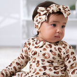 Girls Spotted Leopard Buttery Soft Viscose Made from Eucalyptus Headband-Gerber Childrenswear Wholesale