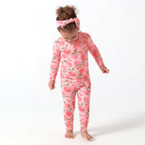 2-Piece Infant & Toddler Girls Just Peachy Buttery Soft Viscose Made from Eucalyptus Snug Fit Pajamas-Gerber Childrenswear Wholesale