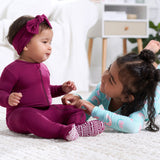 Baby & Toddler Raspberry Buttery Soft Viscose Made from Eucalyptus Snug Fit Footed Pajamas-Gerber Childrenswear Wholesale