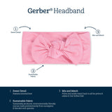 Girls Pink Lemonade Buttery Soft Viscose Made from Eucalyptus Headband-Gerber Childrenswear Wholesale