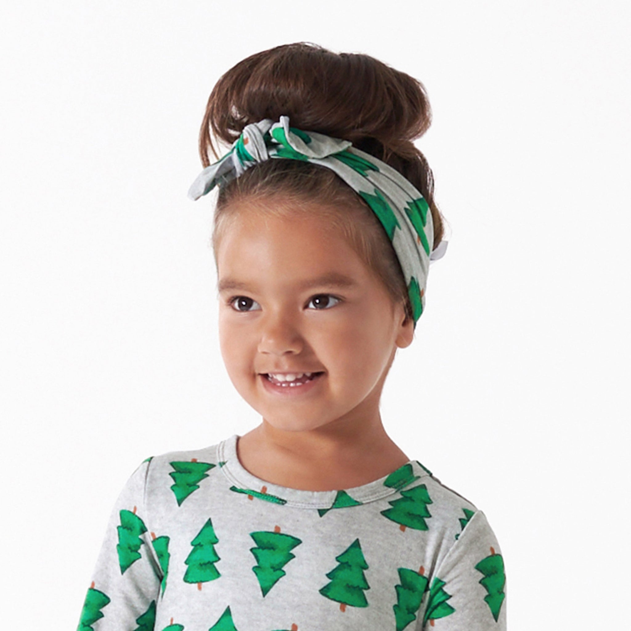 Girls Spruce Buttery Soft Viscose Made from Eucalyptus Holiday Headband-Gerber Childrenswear Wholesale