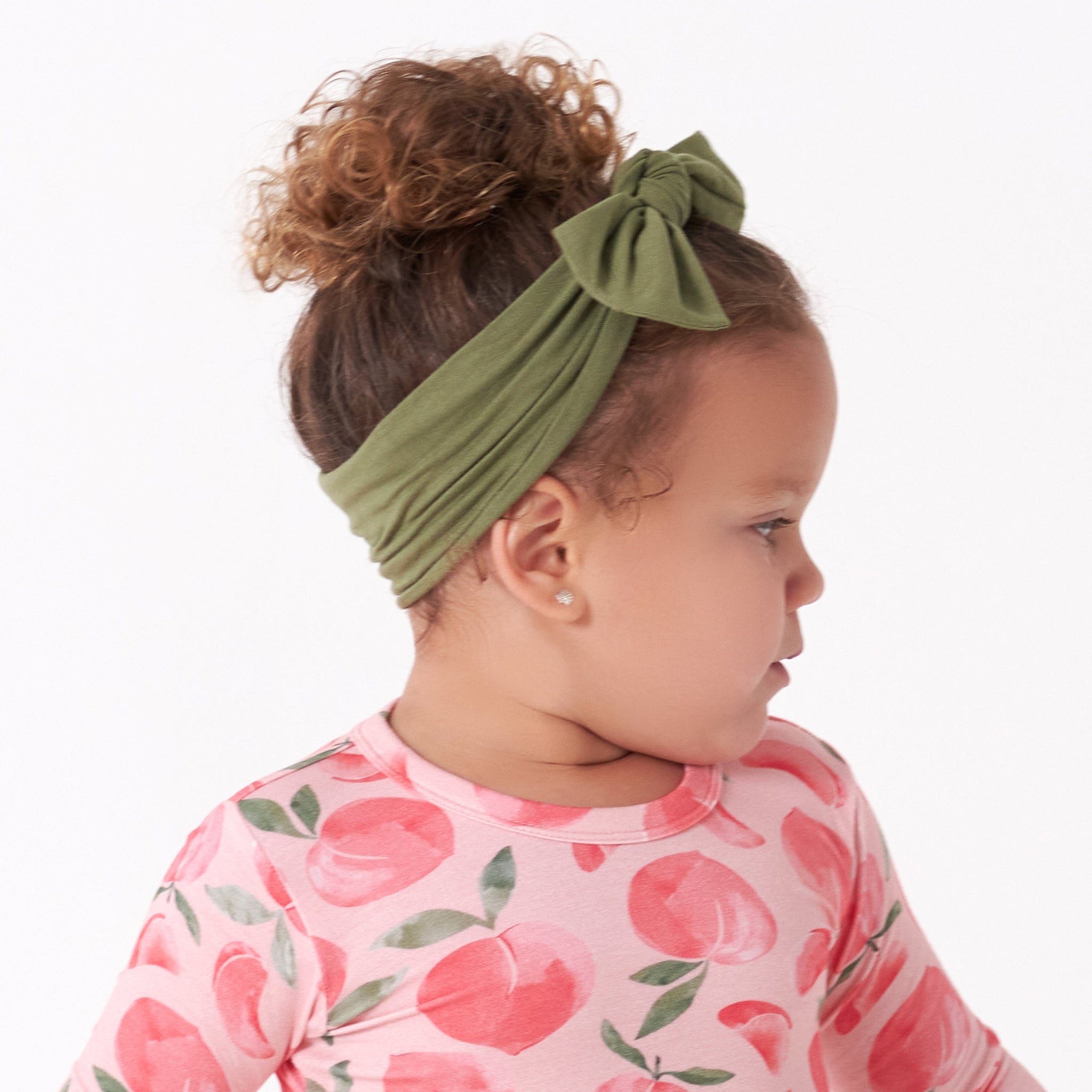 Girls Moss Buttery Soft Viscose Made from Eucalyptus Headband-Gerber Childrenswear Wholesale