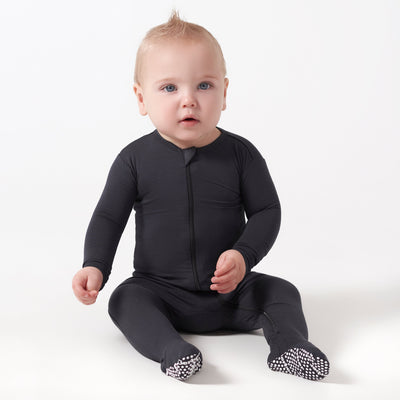 Baby & Toddler Shadow Buttery Soft Viscose Made from Eucalyptus Snug Fit Footed Pajamas-Gerber Childrenswear Wholesale