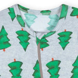 Baby Spruce Buttery Soft Viscose Made from Eucalyptus Snug Fit Footed Holiday Pajamas-Gerber Childrenswear Wholesale