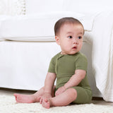 Baby Moss Buttery Soft Viscose Made from Eucalyptus Snug Fit Romper-Gerber Childrenswear Wholesale