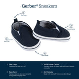 Baby Navy Slip-On Sneaker-Gerber Childrenswear Wholesale