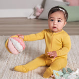 Baby Pink & Yellow Floral Sensory Ball-Gerber Childrenswear Wholesale