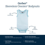 4-Pack Baby Boys Surf Beach Sleeveless Onesies® Bodysuits-Gerber Childrenswear Wholesale