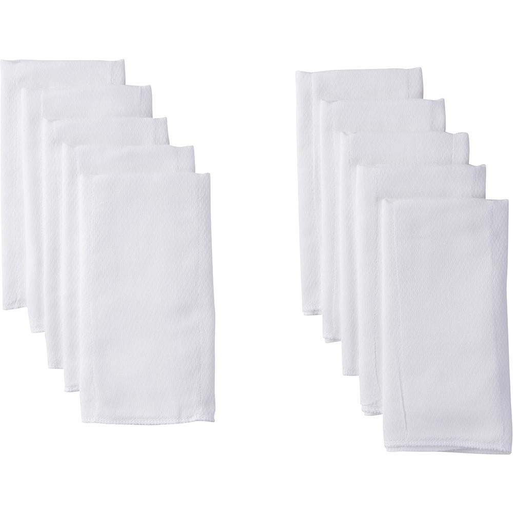 10-Pack White Prefold Birdseye Cloth Diapers-Gerber Childrenswear Wholesale