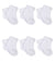 6-Pack White Terry Socks-Gerber Childrenswear Wholesale