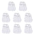 8-Pack Baby & Toddler White Wiggle-Proof™ No Show Socks-Gerber Childrenswear Wholesale