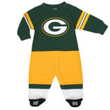 Green Bay Packers Baby Boys Footed Footysuit-Gerber Childrenswear Wholesale