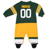 Green Bay Packers Baby Boys Footed Footysuit-Gerber Childrenswear Wholesale