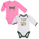 Green Bay Packers Baby Girl Long Sleeve Bodysuit, 2-pack -Gerber Childrenswear Wholesale