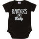 Oakland Raiders Baby Boy Short Sleeve Bodysuit-Gerber Childrenswear Wholesale