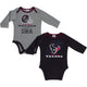 Texans Baby Boys 2-Pack Long Sleeve Bodysuit-Gerber Childrenswear Wholesale