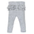 2-Pack Organic Girls Pink & Grey Ruffle Bottom Slim Pant-Gerber Childrenswear Wholesale