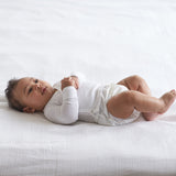 2-Pack White Side-Snap Long Sleeve Shirt with Mitten Cuffs-Gerber Childrenswear Wholesale