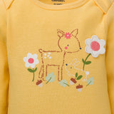3-Piece Baby Girls Floral Onesies® Bodysuit, Pant, & Cap Set-Gerber Childrenswear Wholesale