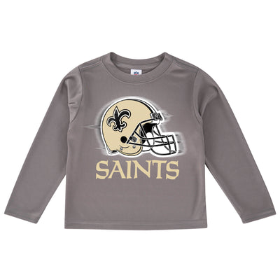 New Orleans Saints Toddler Boys' Long Sleeve Logo Tee-Gerber Childrenswear Wholesale