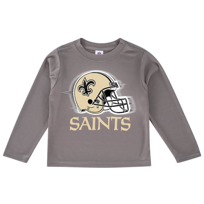 New Orleans Saints Toddler Boys' Long Sleeve Logo Tee-Gerber Childrenswear Wholesale