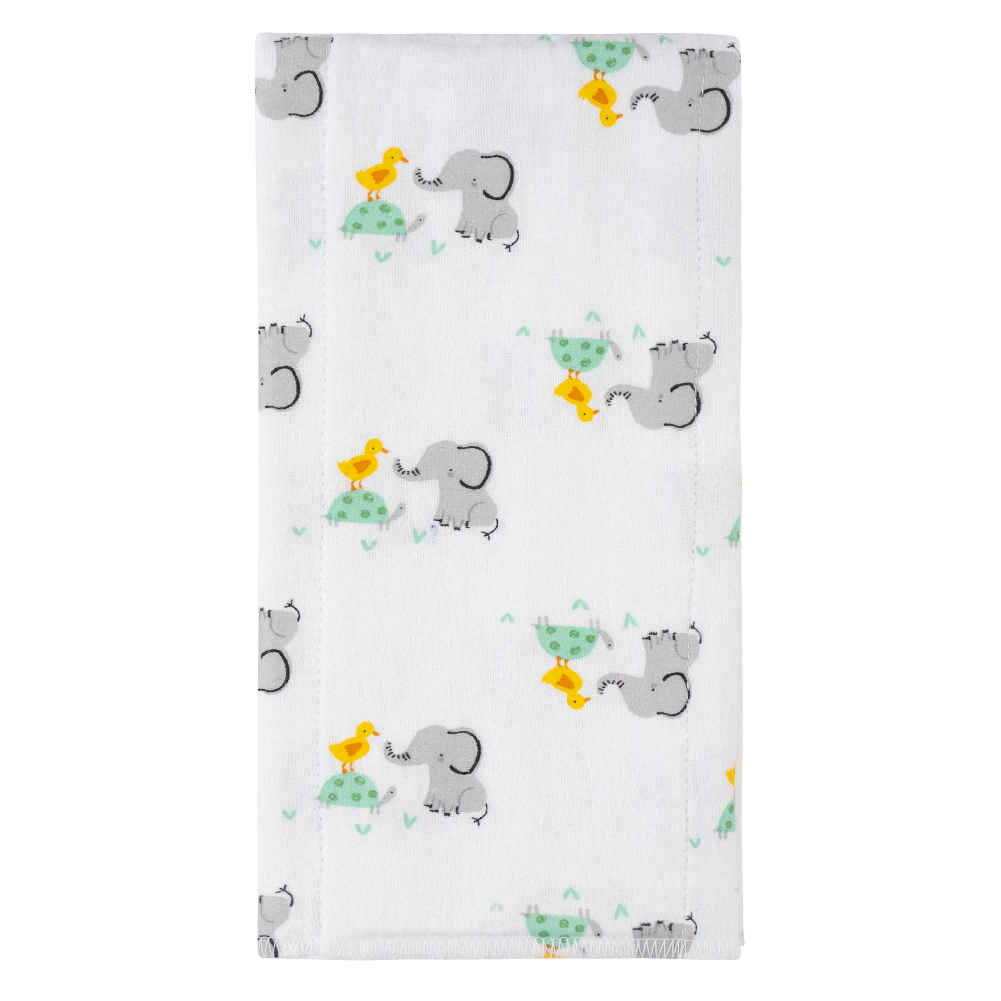 4-Pack Baby Neutral Baby Animals Flannel Burp Cloths-Gerber Childrenswear Wholesale