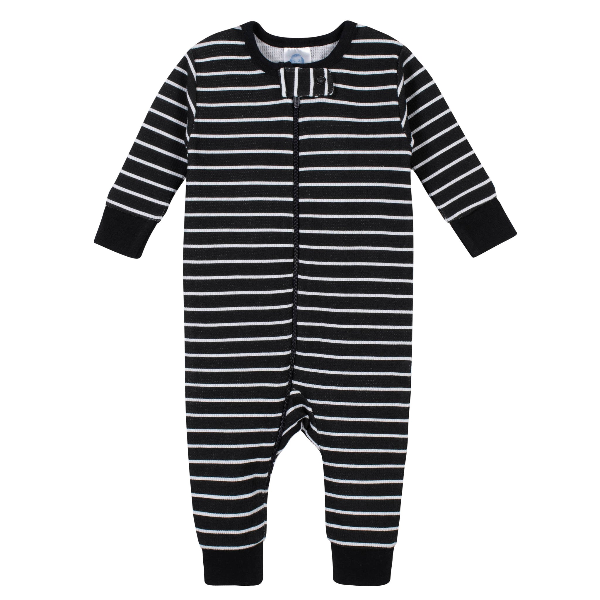 2-Pack Baby Boys Tiger Thermal Footless Unionsuits-Gerber Childrenswear Wholesale