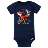 4-Pack Baby Boys Fox Short Sleeve Onesies® Bodysuits-Gerber Childrenswear Wholesale