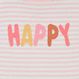 3-Pack Baby Girls Happy Long Sleeve Onesies® Bodysuits-Gerber Childrenswear Wholesale