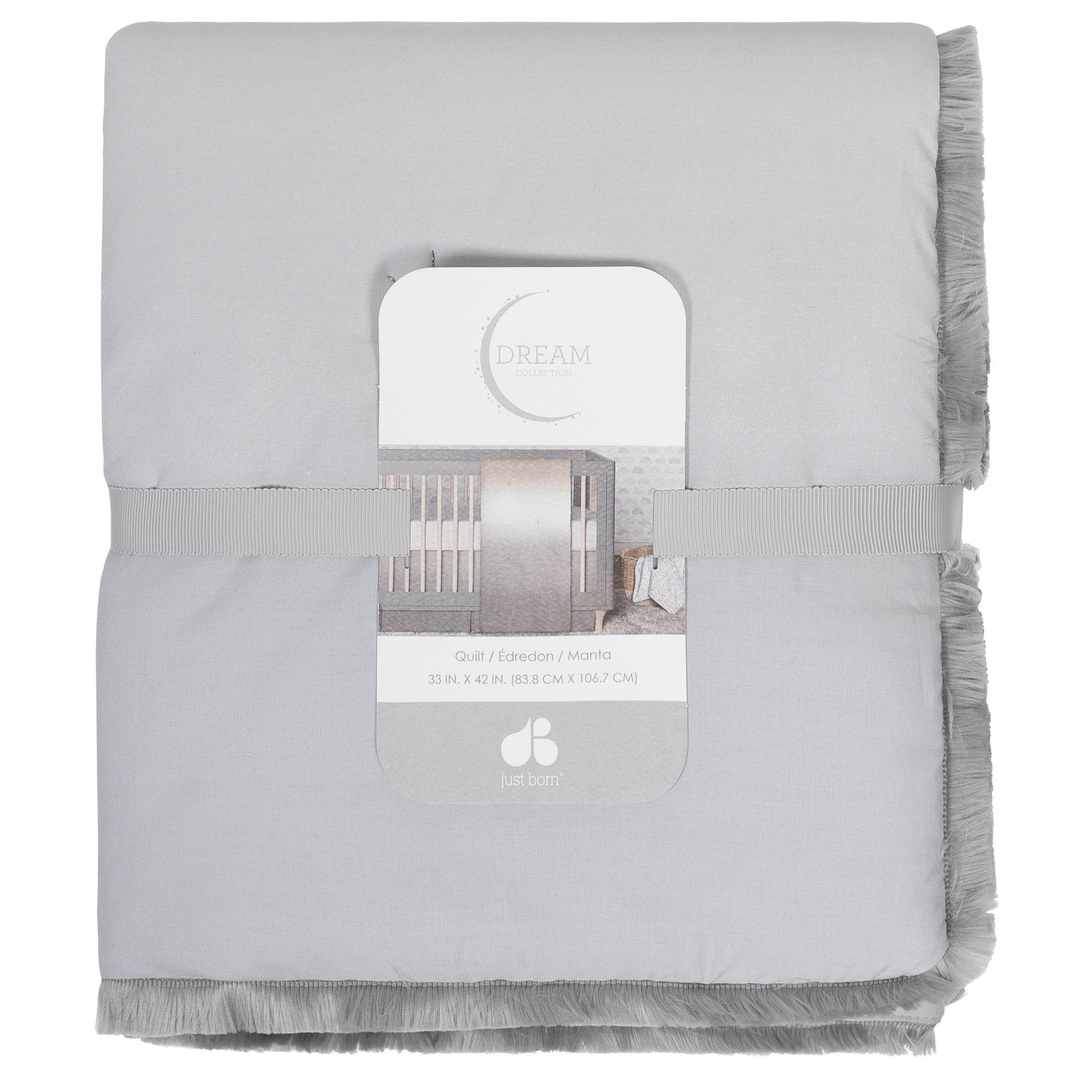 Just Born® Baby Neutral Gray Ombre Quilt-Gerber Childrenswear Wholesale