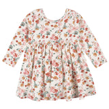 2-Pack Infant & Toddler Girls Mint Floral Long Sleeve Dresses-Gerber Childrenswear Wholesale